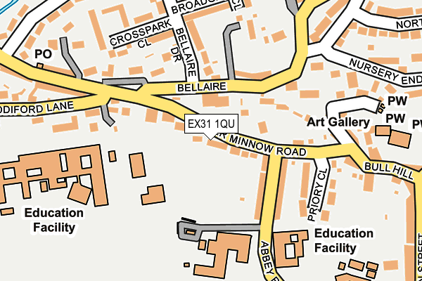 EX31 1QU map - OS OpenMap – Local (Ordnance Survey)