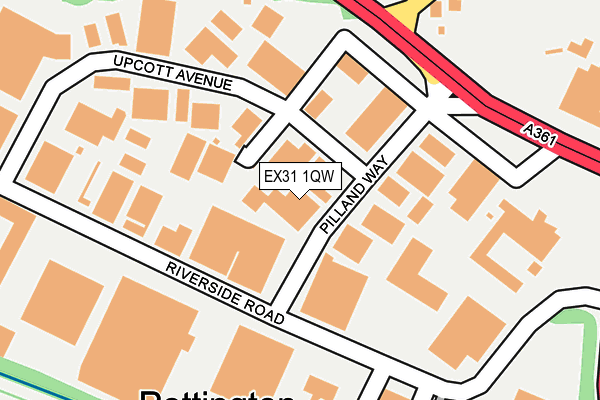 EX31 1QW map - OS OpenMap – Local (Ordnance Survey)