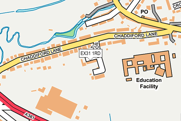 EX31 1RD map - OS OpenMap – Local (Ordnance Survey)