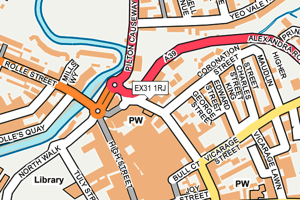 EX31 1RJ map - OS OpenMap – Local (Ordnance Survey)