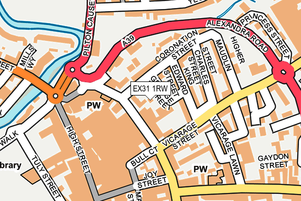 EX31 1RW map - OS OpenMap – Local (Ordnance Survey)