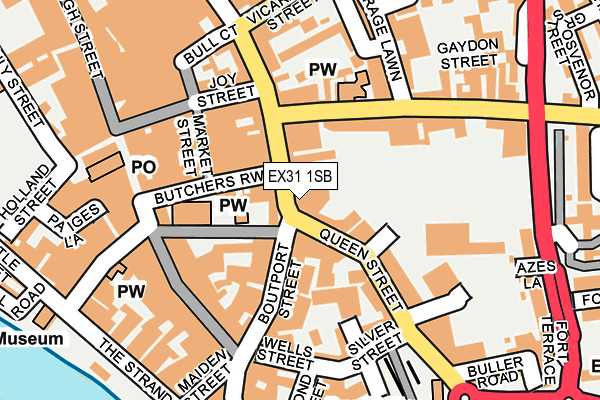 EX31 1SB map - OS OpenMap – Local (Ordnance Survey)