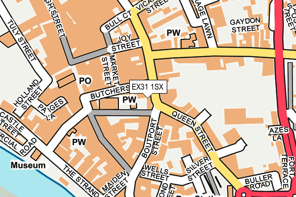 EX31 1SX map - OS OpenMap – Local (Ordnance Survey)