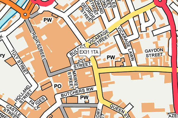 EX31 1TA map - OS OpenMap – Local (Ordnance Survey)