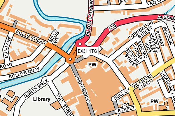 EX31 1TG map - OS OpenMap – Local (Ordnance Survey)