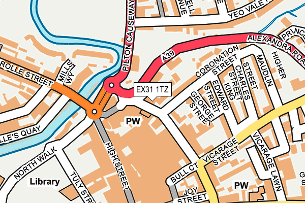 EX31 1TZ map - OS OpenMap – Local (Ordnance Survey)