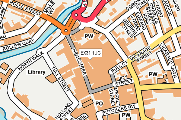 EX31 1UG map - OS OpenMap – Local (Ordnance Survey)