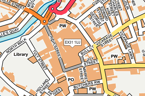 EX31 1UJ map - OS OpenMap – Local (Ordnance Survey)