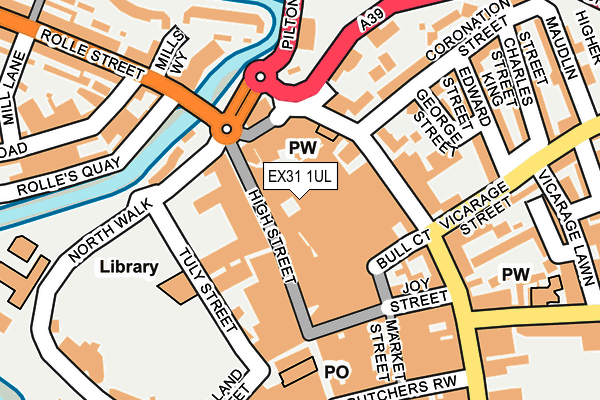 EX31 1UL map - OS OpenMap – Local (Ordnance Survey)