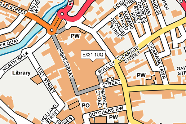 EX31 1UQ map - OS OpenMap – Local (Ordnance Survey)