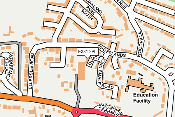 EX31 2BL map - OS OpenMap – Local (Ordnance Survey)