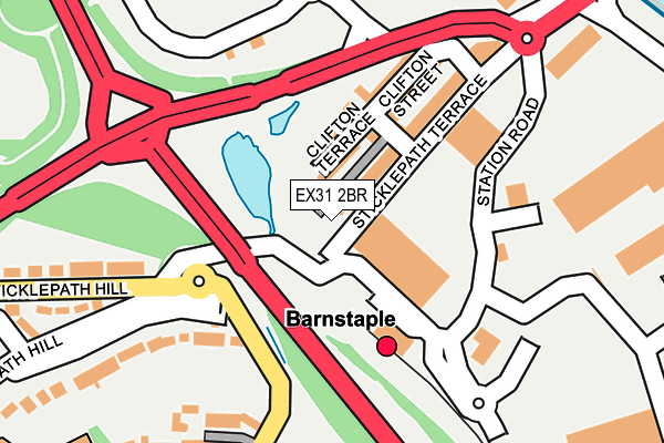 EX31 2BR map - OS OpenMap – Local (Ordnance Survey)