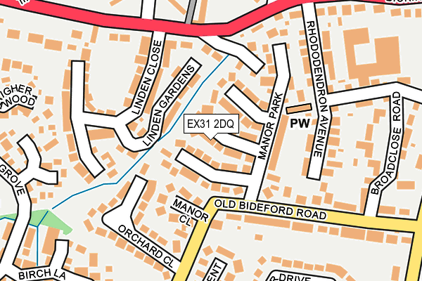 EX31 2DQ map - OS OpenMap – Local (Ordnance Survey)