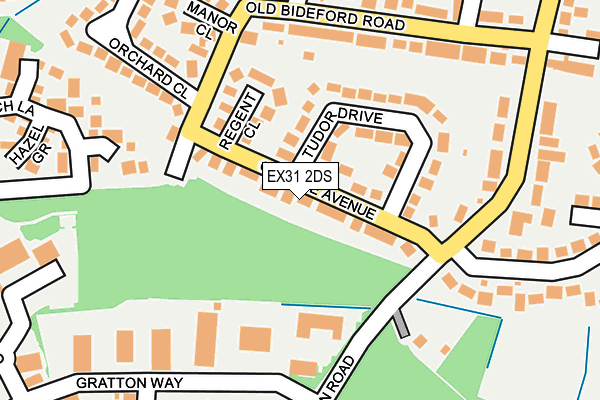 EX31 2DS map - OS OpenMap – Local (Ordnance Survey)
