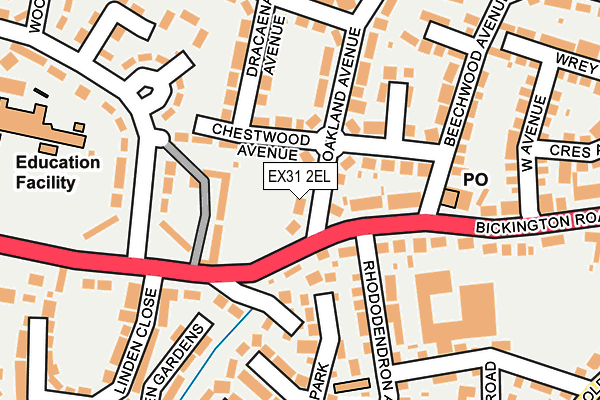 EX31 2EL map - OS OpenMap – Local (Ordnance Survey)