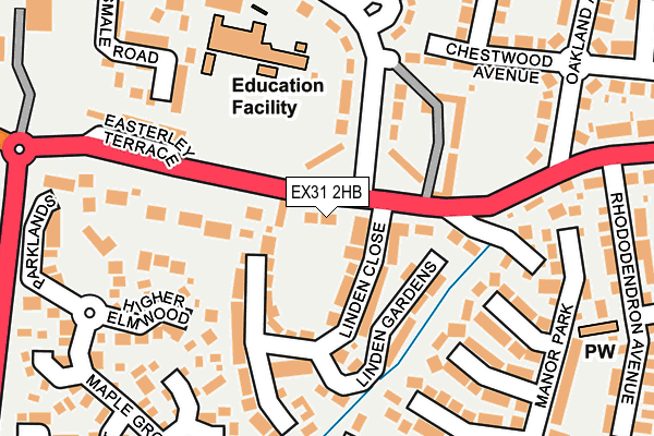 EX31 2HB map - OS OpenMap – Local (Ordnance Survey)