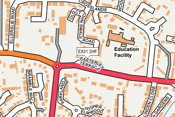 EX31 2HF map - OS OpenMap – Local (Ordnance Survey)