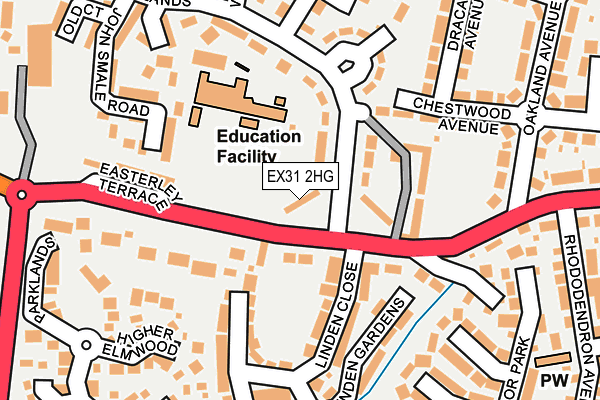 EX31 2HG map - OS OpenMap – Local (Ordnance Survey)