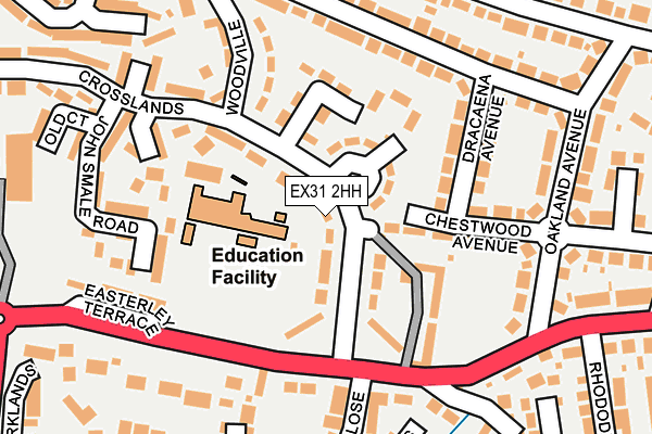 EX31 2HH map - OS OpenMap – Local (Ordnance Survey)