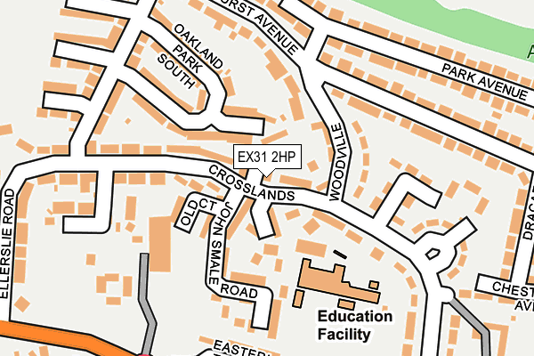 EX31 2HP map - OS OpenMap – Local (Ordnance Survey)