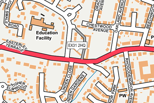 EX31 2HQ map - OS OpenMap – Local (Ordnance Survey)
