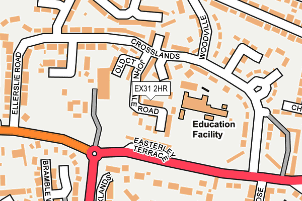 EX31 2HR map - OS OpenMap – Local (Ordnance Survey)