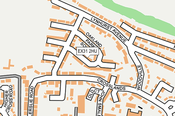 EX31 2HU map - OS OpenMap – Local (Ordnance Survey)