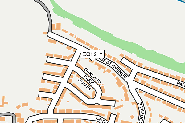 EX31 2HY map - OS OpenMap – Local (Ordnance Survey)