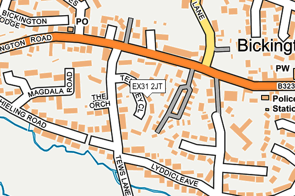 EX31 2JT map - OS OpenMap – Local (Ordnance Survey)