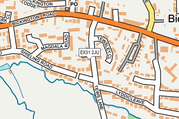 EX31 2JU map - OS OpenMap – Local (Ordnance Survey)