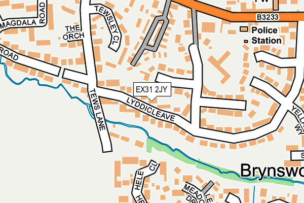 EX31 2JY map - OS OpenMap – Local (Ordnance Survey)