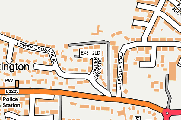 EX31 2LD map - OS OpenMap – Local (Ordnance Survey)