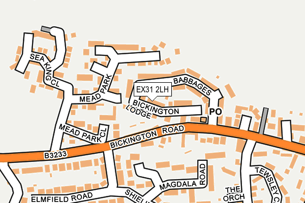 EX31 2LH map - OS OpenMap – Local (Ordnance Survey)