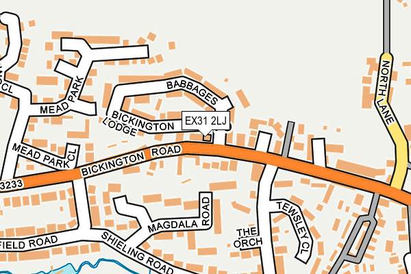 EX31 2LJ map - OS OpenMap – Local (Ordnance Survey)