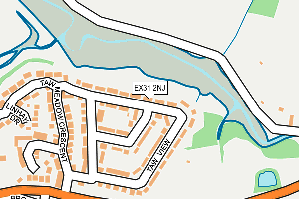 EX31 2NJ map - OS OpenMap – Local (Ordnance Survey)