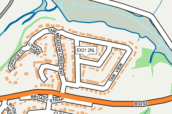 EX31 2NL map - OS OpenMap – Local (Ordnance Survey)