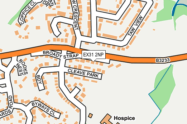 EX31 2NP map - OS OpenMap – Local (Ordnance Survey)