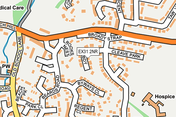 EX31 2NR map - OS OpenMap – Local (Ordnance Survey)