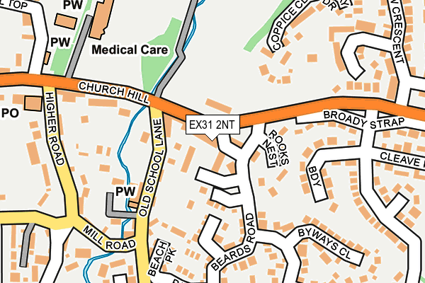 EX31 2NT map - OS OpenMap – Local (Ordnance Survey)