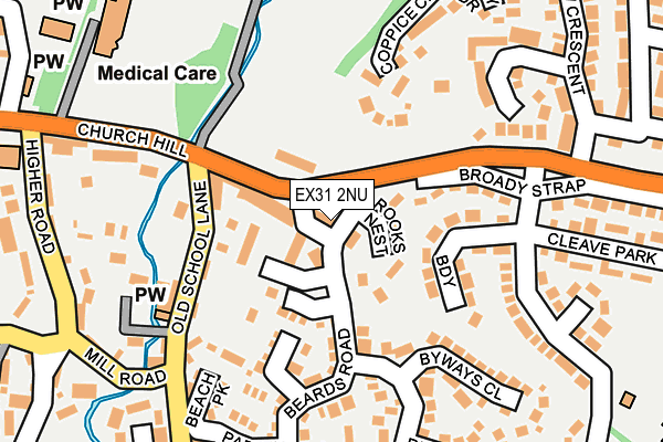 EX31 2NU map - OS OpenMap – Local (Ordnance Survey)