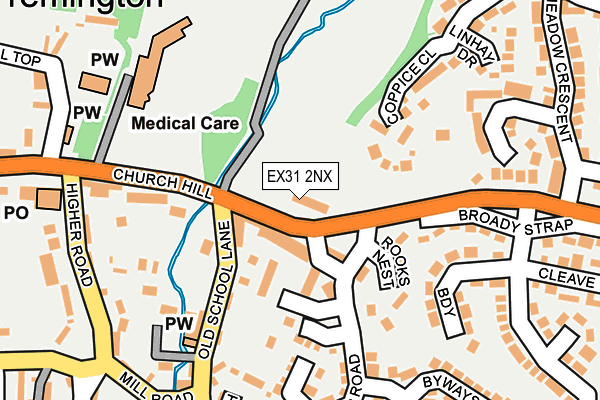 EX31 2NX map - OS OpenMap – Local (Ordnance Survey)