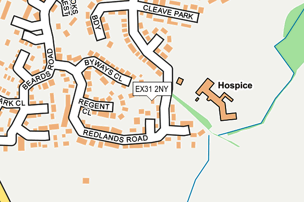 EX31 2NY map - OS OpenMap – Local (Ordnance Survey)