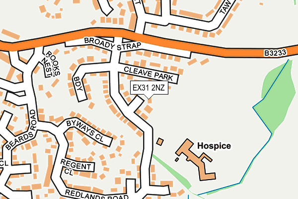 EX31 2NZ map - OS OpenMap – Local (Ordnance Survey)