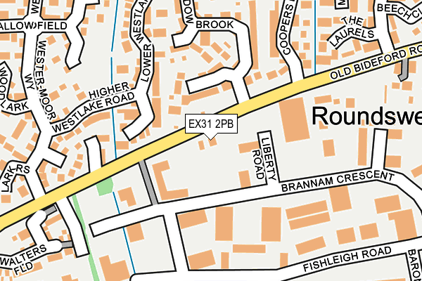 EX31 2PB map - OS OpenMap – Local (Ordnance Survey)