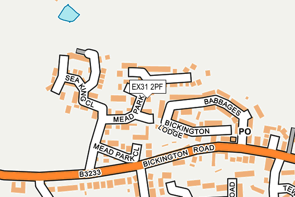 EX31 2PF map - OS OpenMap – Local (Ordnance Survey)
