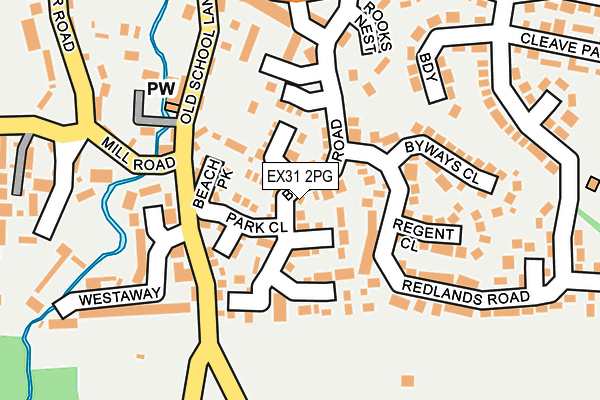 EX31 2PG map - OS OpenMap – Local (Ordnance Survey)