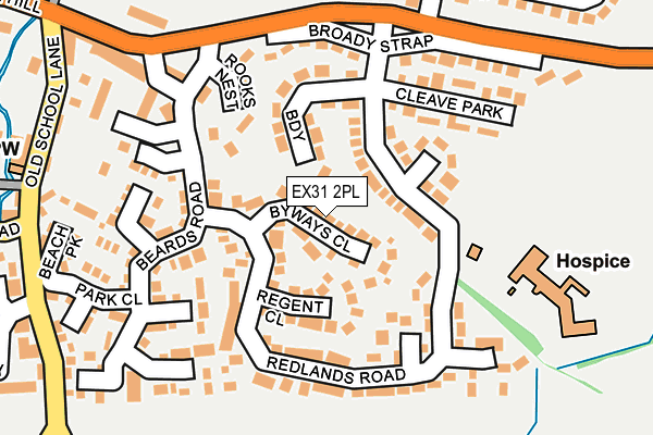 EX31 2PL map - OS OpenMap – Local (Ordnance Survey)