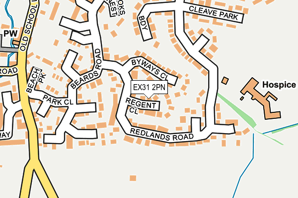 EX31 2PN map - OS OpenMap – Local (Ordnance Survey)