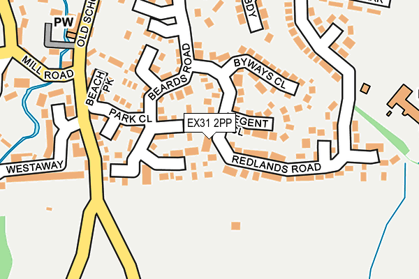 EX31 2PP map - OS OpenMap – Local (Ordnance Survey)