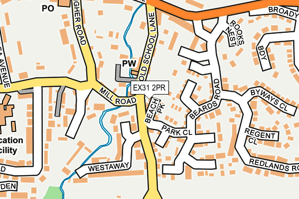 EX31 2PR map - OS OpenMap – Local (Ordnance Survey)